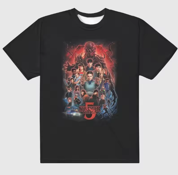 T-shirt Stranger Things S5 – Personnages & Fan-art | Tee-shirt Geek