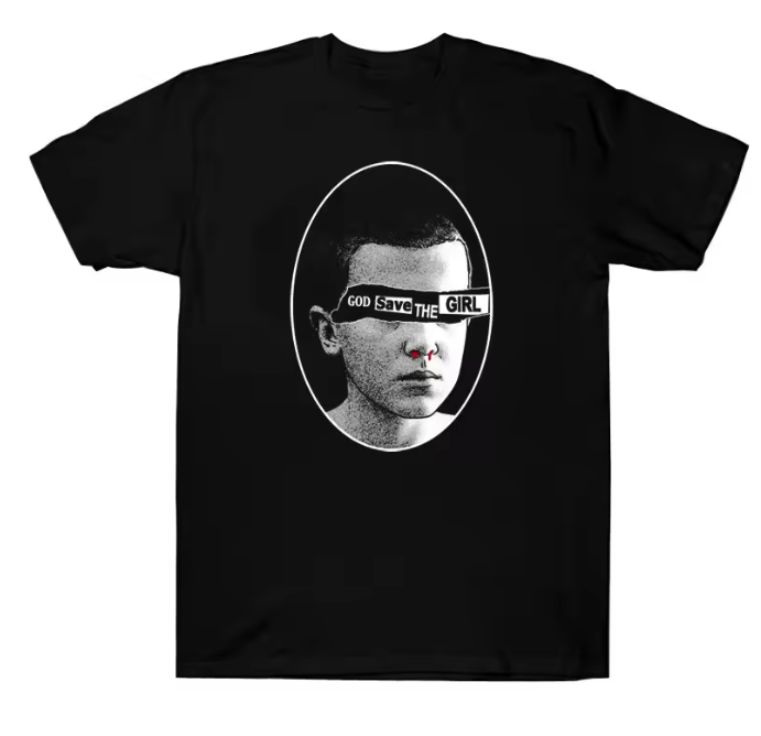 T-shirt Eleven Stranger Things – Fan-art Noir & Blanc | Vêtement Geek