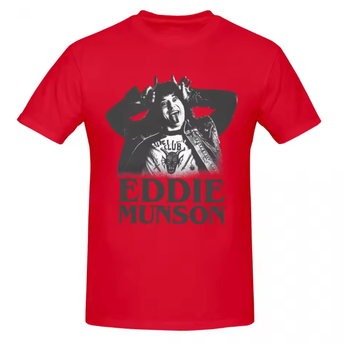 T-shirt Eddie Munson Stranger Things – Illustration Noir & Blanc | Geek & Rock