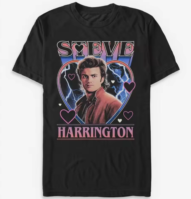 T-shirt Steve Harrington Stranger Things – Style Rétro & Fan-art