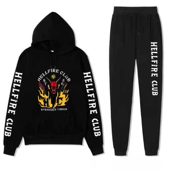Ensemble Hellfire Club – Hoodie & Jogging | Fan-art Geek Streetwear