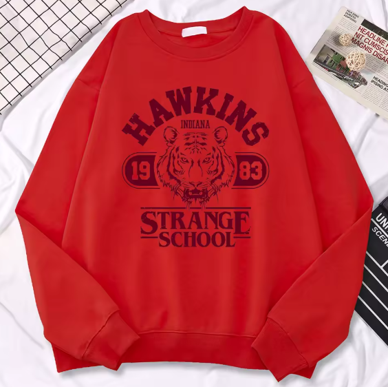 Sweatshirt Hawkins Stranger Things – Sweat Rétro 1983 Fan-Art