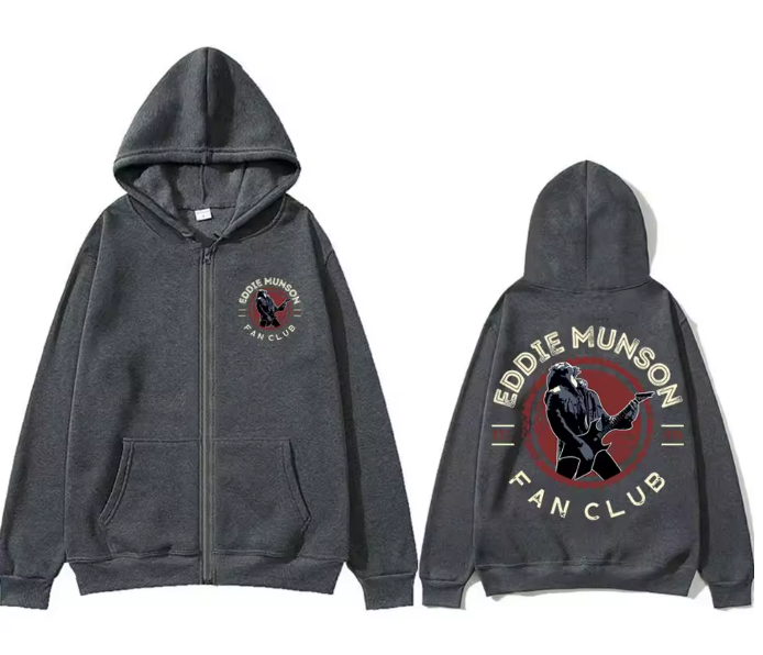 Hoodie Eddie Munson Stranger Things – Fan-art Rock & Hellfire Club