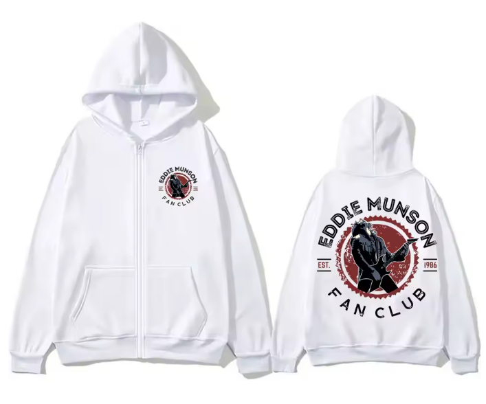 Hoodie Eddie Munson Stranger Things – Fan-art Rock & Hellfire Club