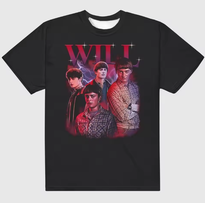T-shirt Will Stranger Things – Fan-art rétro | Tee-shirt Geek